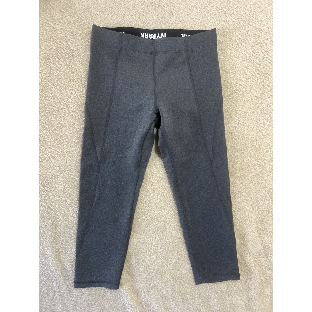 Women's Sz Large Capris L IVY PARK Charcoal Gray Capris
